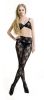 Blancho SE-139 Black Sheer French Lace Cami Body Stocking W/ Shimmering Clasp Detail - Black - Medium