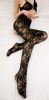 Blancho SE-139 Black Sheer French Lace Cami Body Stocking W/ Shimmering Clasp Detail - Black - Medium