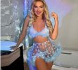 Butterfly Sheer Mesh Burr Sexy Suit